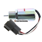 12V stoppmagnetventil PJ7415748 för Volvo grävmaskin EC13 EC15 EC15B EC20 EC20B EC25 EC30 EC35 EC45