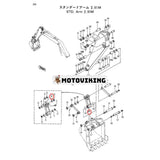 Armbussning 3048327 för Hitachi EX200-2 EX200-3 EX200-5 EX200-5HHE EX200K-2 EX200K-3 EX400-5