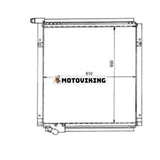 Oljekylare 21K-03-33121 21K-03-33120 för Komatsu PC150-5 grävmaskin