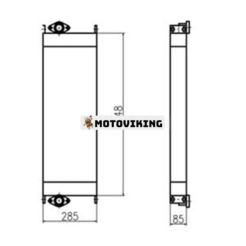 Oljekylare 281-3626 för Caterpillar CAT grävmaskin E312D E311D