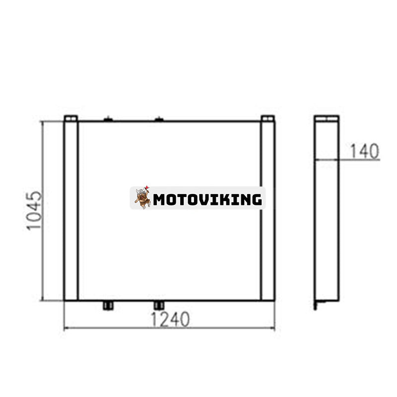 Oljekylare till Komatsu PC2000-8 grävmaskin