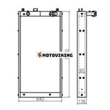 Oljekylare 11N8-46152 11N8-46250 för Hyundai grävmaskin R300LC-7 R320LC-7 R320LC-7A