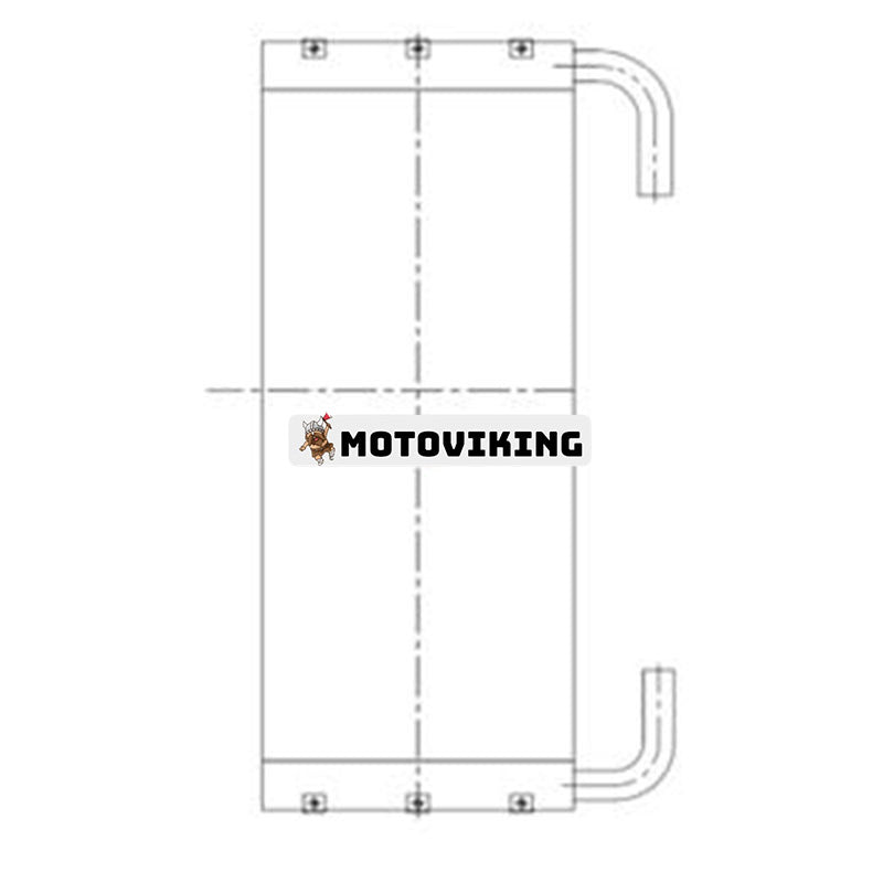 Oljekylare 4668379 för Hitachi grävmaskin ZX170W-3 ZX190W-3