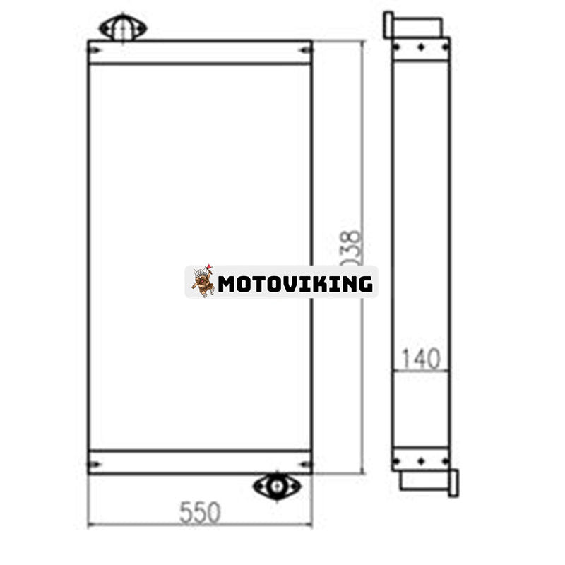 Oljekylare 2459208 för Caterpillar CAT grävmaskin E329D E324D E325D