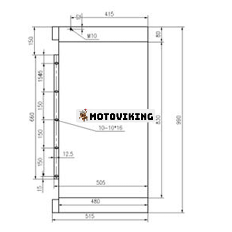 Hydraulisk oljekylare 30/927195 för JCB Grävmaskin JS240B