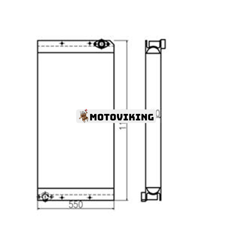 Oljekylare 353-5551 för Caterpillar CAT grävmaskin E329D E324D E325D E326D