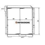 Oljekylare YN05P00007S002 för Kobelco grävmaskin SK200 SK200LC