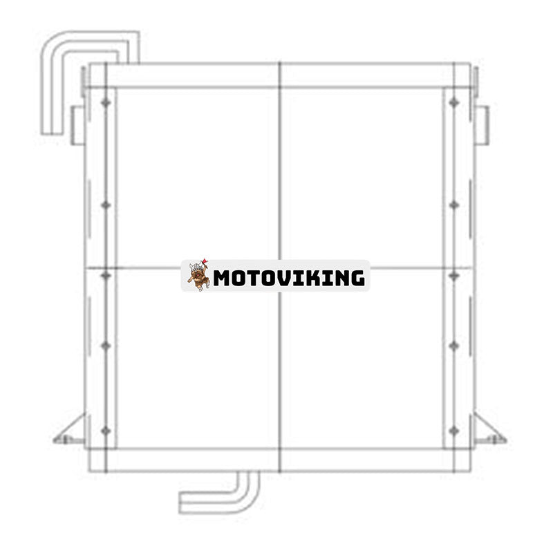 Oljekylare 4218256 för Hitachi EX100 EX100WD grävmaskin