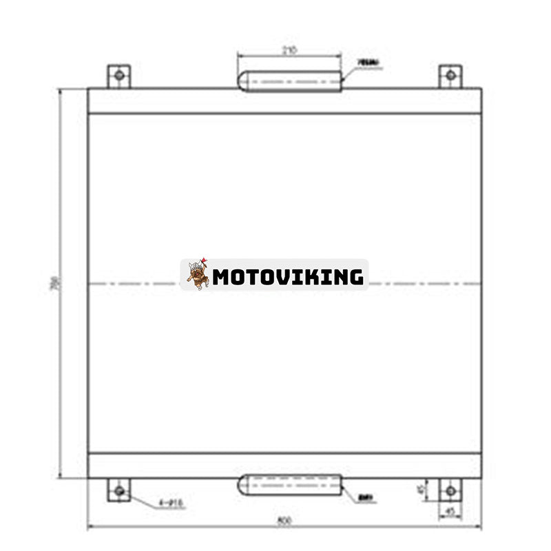 Oljekylare LN00068 för Sumitomo grävmaskin SH200A3