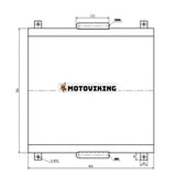 Oljekylare LN00068 för Sumitomo grävmaskin SH200A3