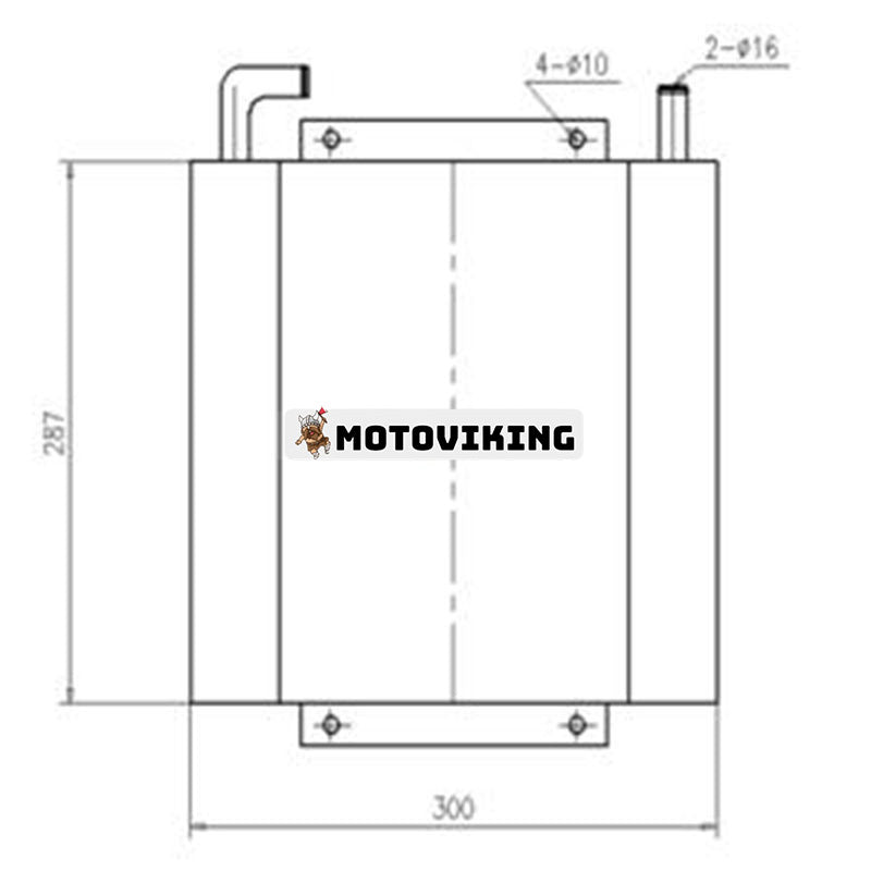 Hydraulisk oljekylare 203-7896 för Mitsubishi Engine S3L2 Caterpillar CAT Grävmaskin E303CR 303