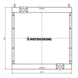 Oljekylare 14518579 14514243 för Volvo Grävmaskin EC360B EC330B EC460B