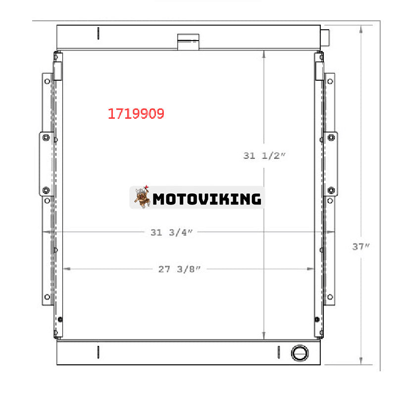 Oljekylare 171-9009 164-3599 för Caterpillar CAT grävmaskin E318B 315BL 317BLN 318B 318BL 318BLN