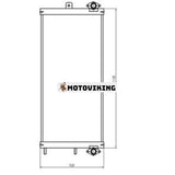Oljekylare 208-03-75150 för Komatsu PC450-8 PC400-8 PC400LC-7E0