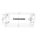 Oljekylare 2021328 för Caterpillar CAT 962GII 938GII 950GII hjullastare