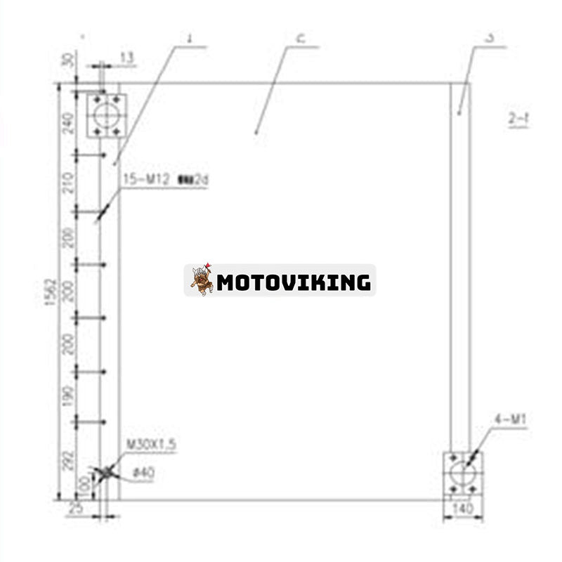 Oljekylare 14625606 för Volvo Grävmaskin EC950E