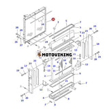 Oljekylare 21N-03-31311 för Komatsu grävmaskin PC1100-6 PC1100SP-6