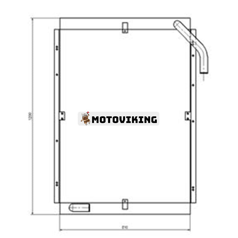 Oljekylare till Hyundai Grävmaskin R320