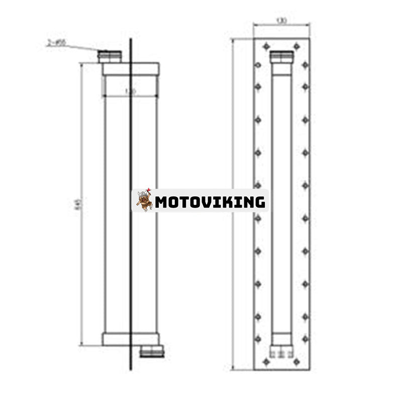 Oljekylare 6212-61-6120 för Komatsu D475A-2 PC1600-1 PC650-3 WA800-1 WA800-2 HD785-3 WA900-1 HD325-5