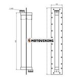 Oljekylare 6212-61-6120 för Komatsu D475A-2 PC1600-1 PC650-3 WA800-1 WA800-2 HD785-3 WA900-1 HD325-5