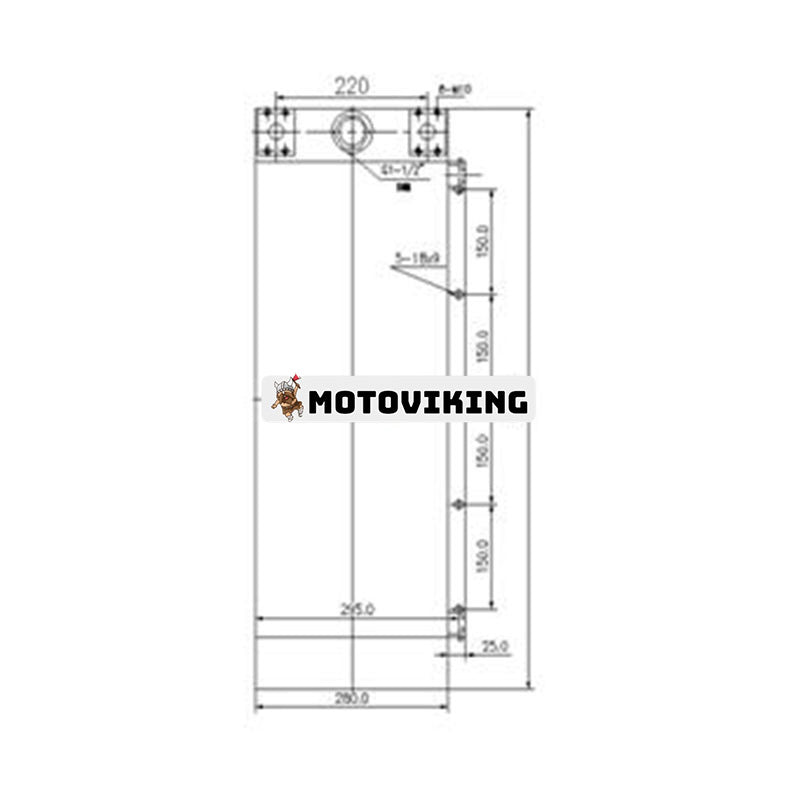 Oljekylare till Volvo Grävmaskin L180F L220F