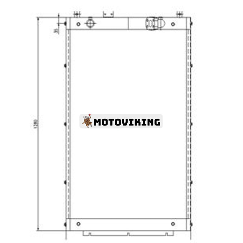 Oljekylare 11NA-40064 för Hyundai Grävmaskin R370-7A R360LC-7 R360LC-7A