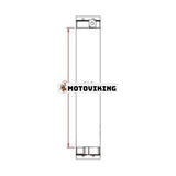 Oljekylare 17M-03-45111 för Komatsu D275A-5 D275AX-5 bulldozer