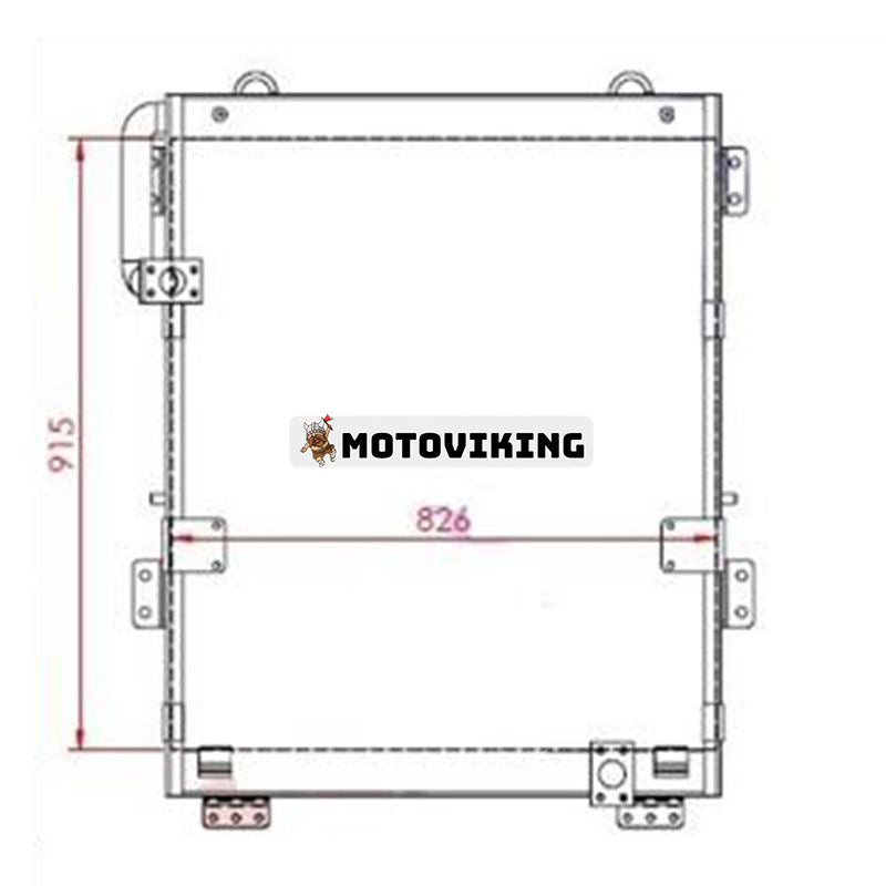 Oljekylare 1115-01563 för Volvo Grävmaskin EC290