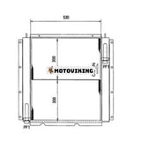 Hydraulisk oljekylare 0995647 för Caterpillar CAT grävmaskin E300B