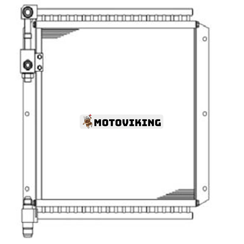 Oljekylare 21W-03-21111 för Komatsu grävmaskin PC75UD-2 PC75UU-2E PC75UU-2