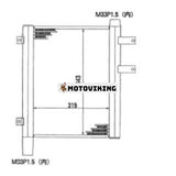 Oljekylare 22M-03-11212 22M-03-11211 för Komatsu grävmaskin PC45MRX-1 PC45MR-1 PC40MRX-1 PC40MR-1