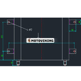 Oljekylare 103-49-31293 104-49-41110 för Komatsu Bulldozers D21A-7 D21AG-7 D21P-7 D21S-7 D21Q-7