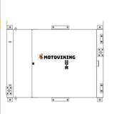 Oljekylare 1547411 för Caterpillar CAT grävmaskin E320B