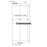 Oljekylare 206-03-42131 för Komatsu PC220-1 PC220-2 grävmaskin