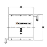 Oljekylare LNG0114 för Sumitomo grävmaskin SH60 SH60-1 SH60A-1 LS1600F2 SH60S-1