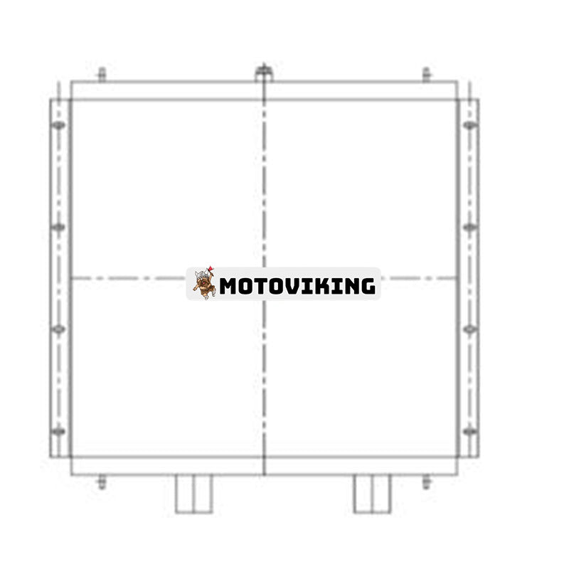 Hydraulisk oljekylare 2452U459S1 för Kobelco Crane PH7045
