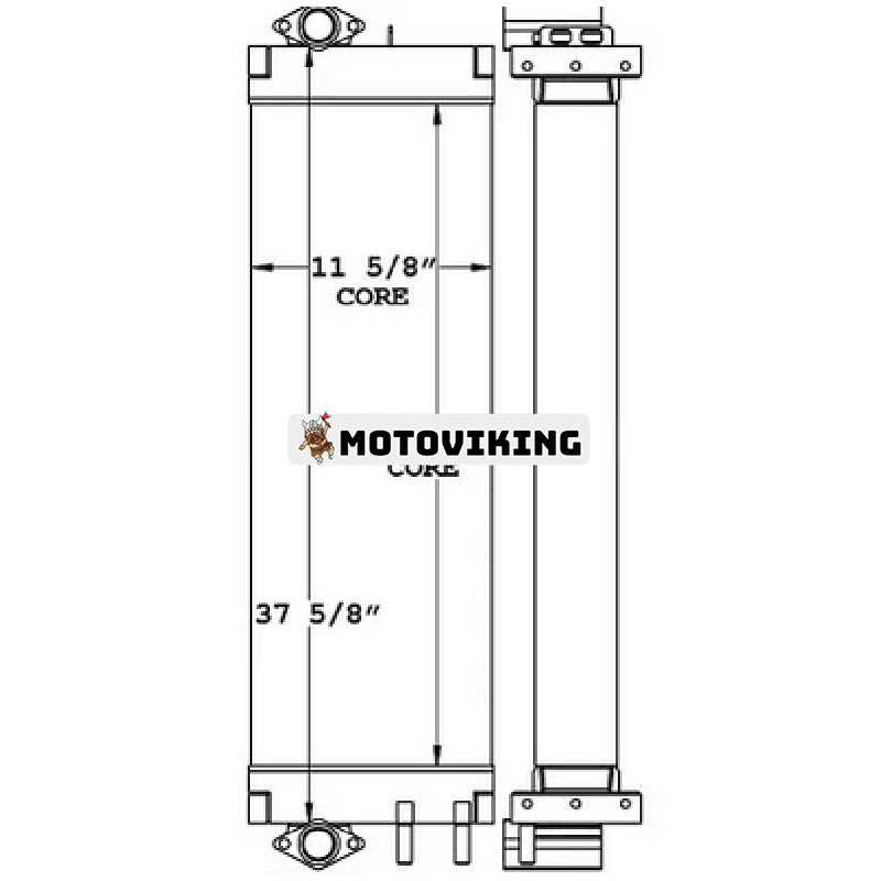 Oljekylare 22U-03-22120 22U-03-22130 22U-03-28430 för Komatsu PC228US-3 grävmaskin