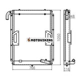 Oljekylare 11N8-40222 11N8-42121 för Hyundai Grävmaskin R305-7 R290LC-7 R290LC-7H