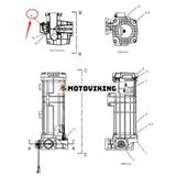 Indikator 1733518 för Caterpillar CAT 320C 320D 322C 324D 325C 325D 329D 330C 330D 336D 365C