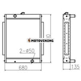 Vattentankkylare 2202-9064C för Doosan grävmaskin S130W-V S130LC-V S140LC-V S150LC-V S155LC-V