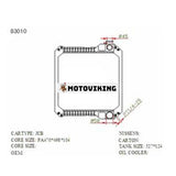 Vattentank Radiator Core Assy för JCB-003 470*500*104mm