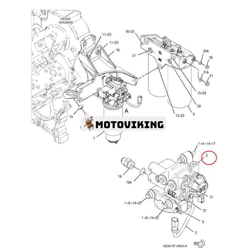 Bränsleprimande pumpbasenhet 190-8970 för Caterpillar CAT Engine 3126B 3512C C7 C11 C13 C15 C27 C32