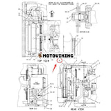 Fläktdrivning Hydraulmotor 143-8080 för Caterpillar CAT Grävmaskin 345B Motor 3176C