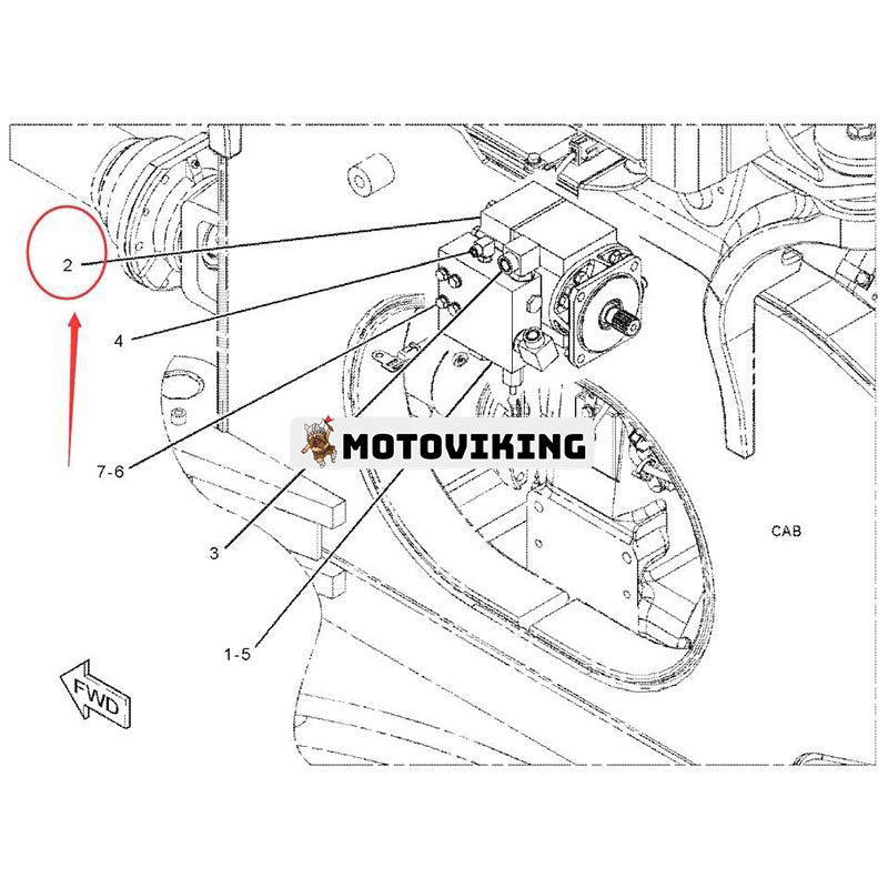 Kugghjulspump 150-7585 för Caterpillar CAT R1600 R1600G R1600H 824G 824H 824K 834G 834H 834K Motor C15 C18 3406E 3406 C13 C11 3456