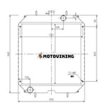 Vattentankkylare 22H-03-11361 för Komatsu grävmaskin PC57-7