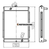 Vattentankkylare 13B81000A 202-00094A för Doosan Grävmaskin S210W-V S170W-V S180W-V S225NLC-V