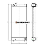 Vattentankkylare LS05P00039S045 för Kobelco grävmaskin SK460-8