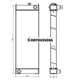 Vattentankkylare 423-03-41310 för Komatsu hjullastare WA380-6