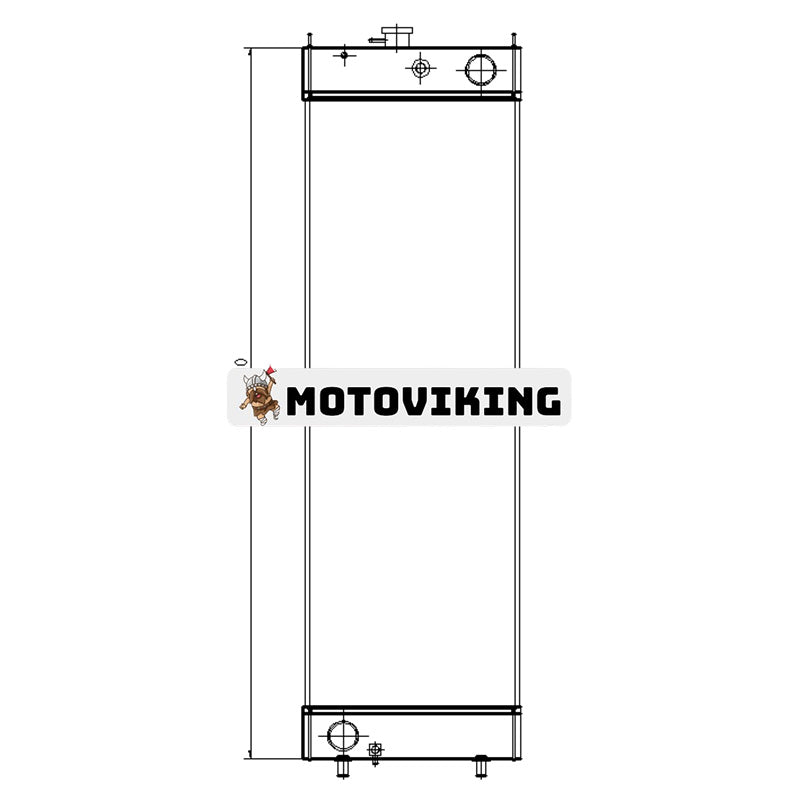 Vattentankkylare LC05P00043S001 för Kobelco grävmaskin SK320-8 SK330-8 SK350LC-8 SK350-8 SK400-8