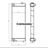 Vattentankkylare LN003410 för Sumitomo grävmaskin SH450-3 SH450-5 SH460HD-5